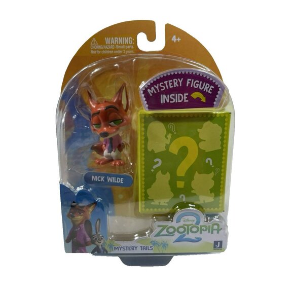 Disney Zootopia 2 Movie Mystery Tails 2" NICK WILDE & Mystery Figure Set - Picture 3 of 8
